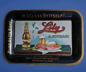 Rock Island Brewing Co.  Lily  A Beverage Tip Tray Pure as It's Name 6 9/16" - Picture 1 of 8