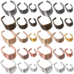 150Pcs Jewelry Charm Holder Necklace Pendant Clasps Jewelry Charm Connecting - Picture 1 of 10