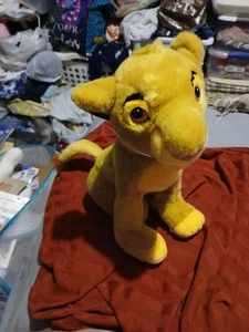 Vintage Disney Lion King Simba plush stuffed animal 13" tall Disneyland tag euc - Picture 1 of 5