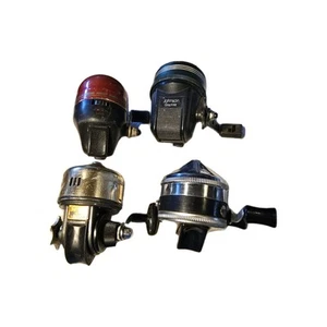 (4) Carretes de pesca Spincast piezas reparación Shakespeare Johnson Zebco Roddy - Imagen 1 de 6