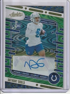 2024 Panini Assoluto Anthony Gould RC Auto /25 Green Wave #192 Colts - Foto 1 di 2
