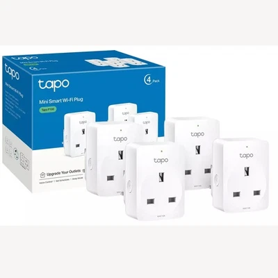 TP-Link Smart Wi-Fi Tapo P110 Socket Energy Monitor Smart Plug Outlet 4 Pack - Image 1 of 4
