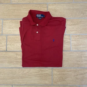 Vintage Ralph Lauren Polo Shirt Red - Large - Excellent Condition ✅ - Picture 1 of 5