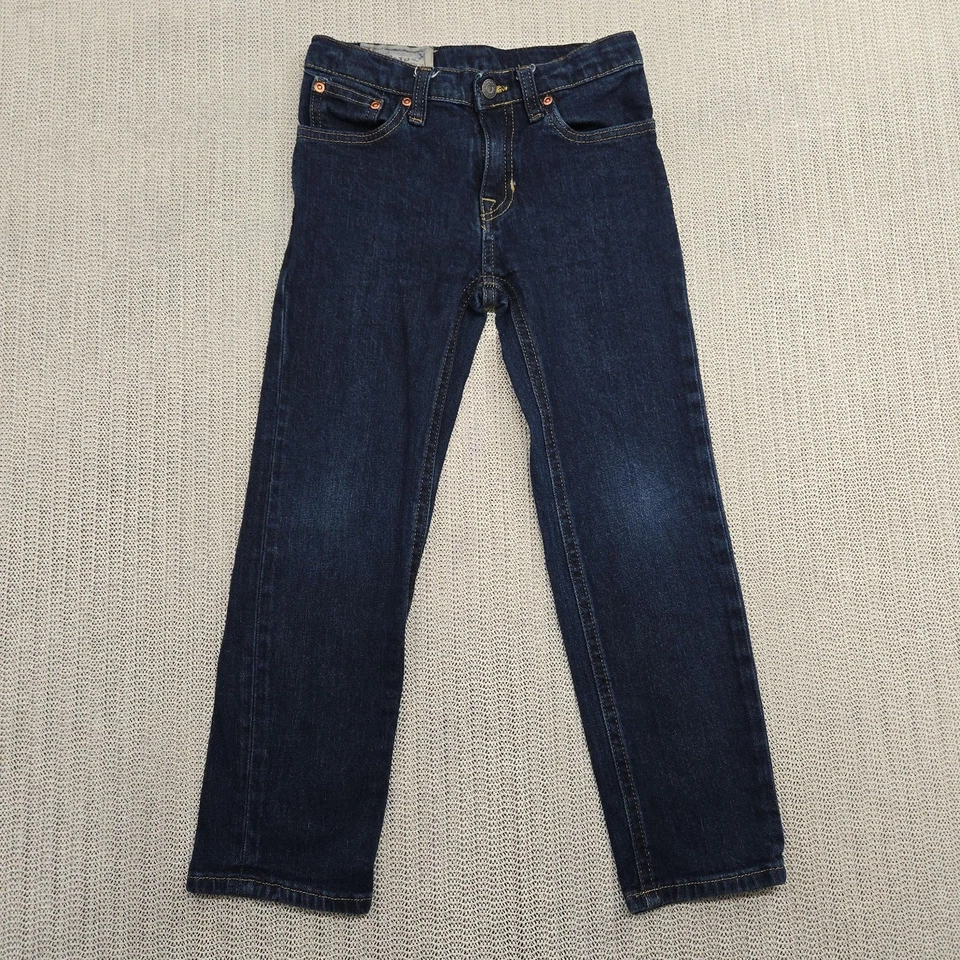 Polo Ralph Lauren Jeans Youth Boys 6 Dark Wash Blue Denim 5-Pocket Straight Leg - Image 1 of 4