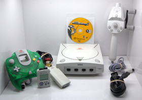 Sega Dreamcast Bundle Tested OEM Controller Fishing Rod VMU Bass Fishing 2