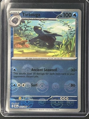 Tirtouga Poke Ball Pattern Uncommon SV: Black Bolt 022/086 NM - Image 1 of 2