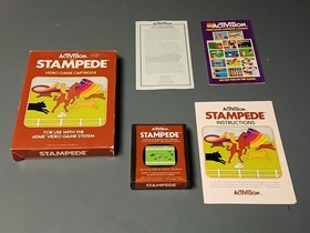 Atari 2600 Stampede By Activision Complete In Box (CIB) With Manual And More 