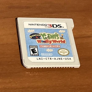 Poochy & Yoshi's Woolly World Not For Resale Demo Cartridge Nintendo 3DS - Picture 1 of 4