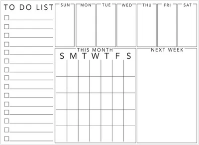 Wall Pops WallPops WPE3178 整理留言板,白色和白色 — 第 1/2 张图片