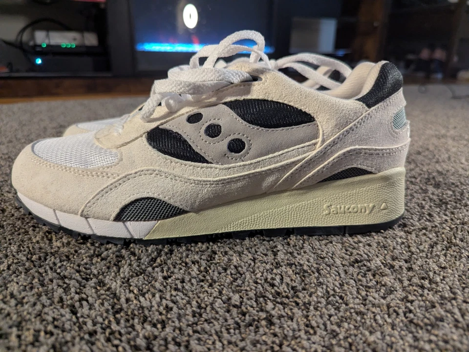 Zapatos para hombre Saucony Originals Shadow 6000 OG blanco/negro/gris talla 10 Foto 1 de 4