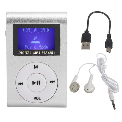 Mini Reproductor de Música MP3 Portátil Deporte BackClip Pantalla LCD Soporte MP3 Tarjeta de Memoria Foto 1 de 4