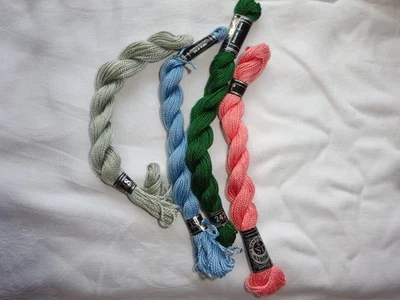 Perlgarn 4 verschiedene Farben, neu - Bild 1 von 3