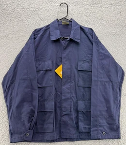 Rothco BDU Combat Shirt Giacca Blu Navy Grande Regolare Tattica Utilità Uniforme - Foto 1 di 9