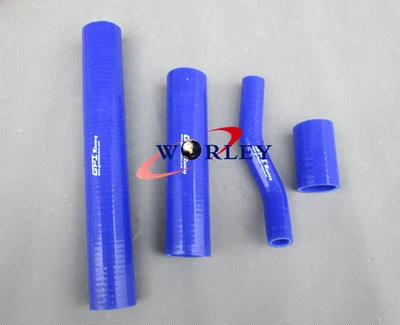 Manguera de radiador de silicona para 1972-1977 Suzuki GT750 LeMans 72 73 74 75 76 77 AZUL Foto 1 de 4