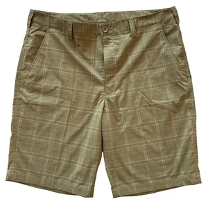 Under Armour Men's Performance Golf Shorts Size 40 Beige Tan Plaid - Picture 1 of 6