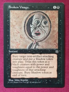 Magic The Gathering HOMELANDS BROKEN VISAGE black card MTG - Picture 1 of 2
