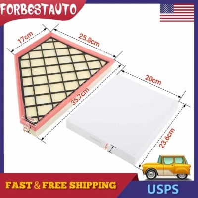 Engine Air Filter & Cabin Air Filter For 2018-2023 Chevy Traverse 2017-23 BUICK Foto 1 de 4