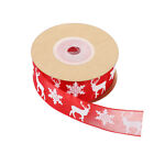 Red Bandejas Decorativas Para Christmas Snow Ribbon