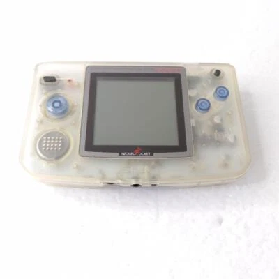 neo geo pocket color crystal white console snk Japan tested game neogeo  - Image 1 of 4