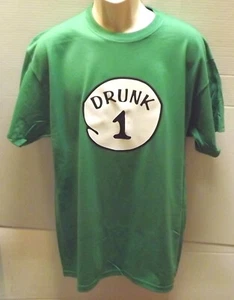 DRUNK 1,2,3,4,5,6, ST Patrick"s Day Drinking T-Shirt JERSEYS SIZE SM To 5XL - Picture 1 of 7