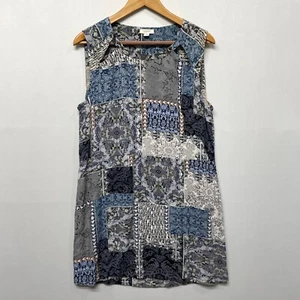 Lucky Brand Women Sleeveless Mini Dress Size Medium Floral M241 -9 - Picture 1 of 14