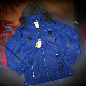 *PJ MARK* (BLUE) WINTER ZIP UP JACKET (HOODED-LINED) - Picture 1 of 6