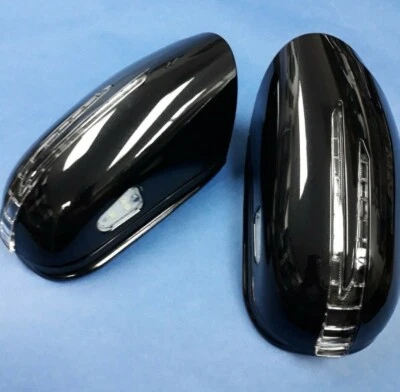 DUAS CAPAS DE ESPELHO LED PRETO FLECHA PARA 1998-2001 MERCEDES BENZ W220 S-CLASS - Imagem 1 de 4