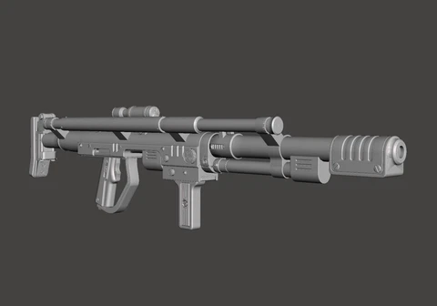 Star Wars Battlefront/II Custom 3.75 T-7 Ion Disruptor Rifle (2x) for Hasbro TVC Cover