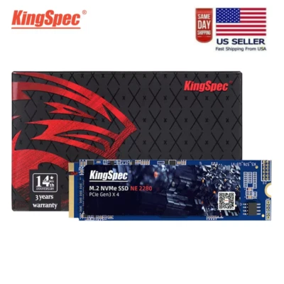 KingSpec SSD M.2 nvme 2280 Built-In Solid-State Drive Sata - Image 1 of 4