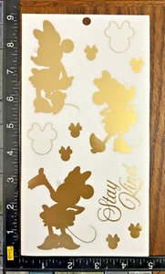 MINNIE MOUSE THE HAPPY PLANNER 1 SHEET BEAUTIFUL CLEAR VINYL STICKERS #DISNEY27 - Picture 1 of 2