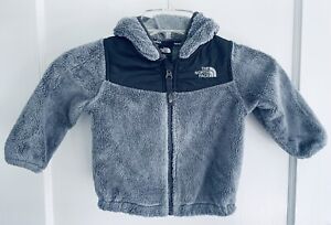 ☀️Baby…The North Face…Gray Fleece Jacket Hoodie Coat…Size 12-18 Months☀️