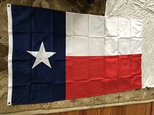 New Texas State Polyester Flag Metal Grommets 3 x 5 Feet 3x5 Red White Blue - Picture 1 of 8