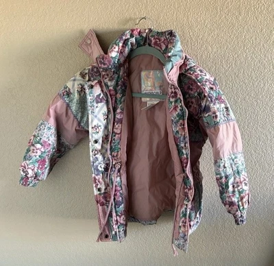 Rothschild Vintage Pink Patchwork Ski Jacket Size 6 Girls - Image 1 of 3
