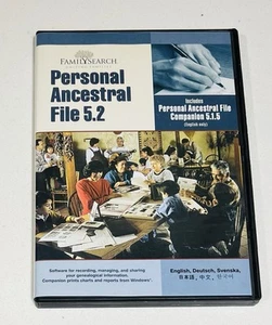 Personal Ancestral File 5.2 - CD-ROM -Family Search - Latter-day Saints - Picture 1 of 2