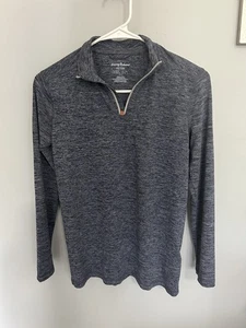 Tommy Bahama Active Boys Size XL 14 Blue Gray Quarter Zip Long Sleeve - Picture 1 of 4
