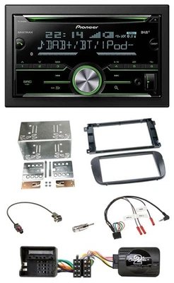 Pioneer Bluetooth Lenkrad DAB 2DIN USB CD Autoradio für Ford Focus C Max Galaxy - Bild 1 von 4