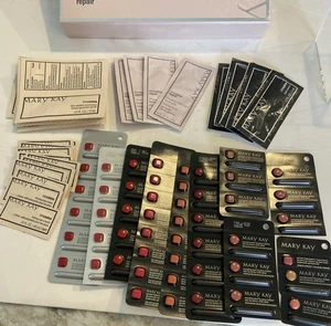 MARY KAY LOT OF 50 NEW SAMPLE SIZE LIPSTICKS/TIMEWISE eye cream/sunscreen/night - Picture 1 of 6