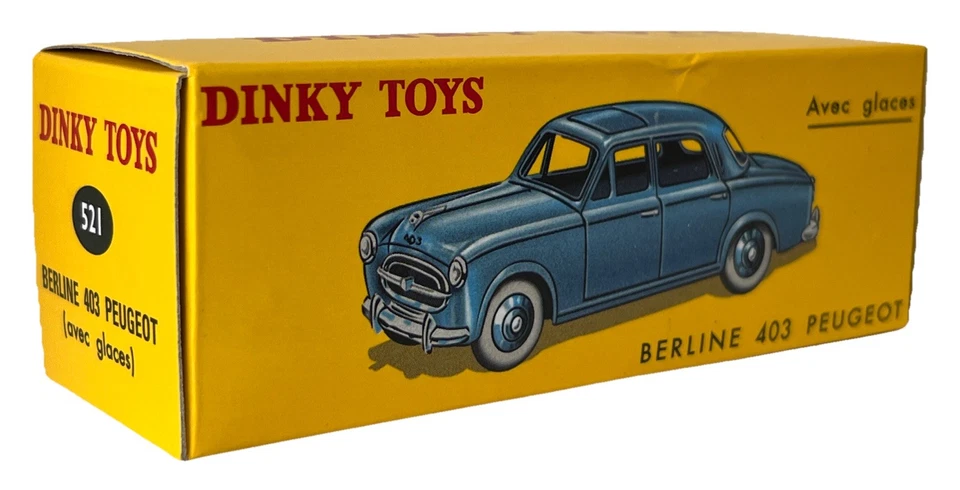 Coche fundido a presión Atlas Dinky Toys 521 Peugeot 403 Berline reproducción sin usar, en caja Foto 1 de 1