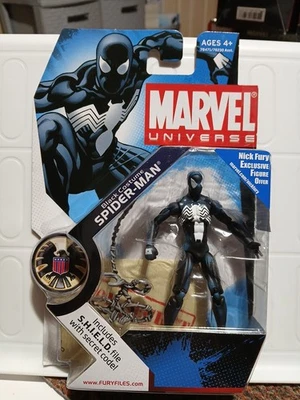 Marvel Universe 3.75” Black Costume Spider-Man Series 1  #018 Hasbro 2008 - Image 1 of 4