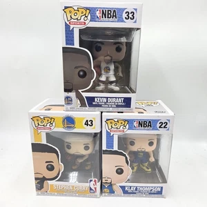 Stephen Curry, Klay Thompson & Kevin Duran GS Warriors Funko Pop Figur Lot PO - Bild 1 von 9