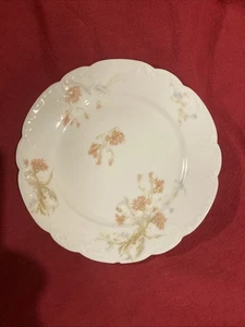 Vtg Haviland & Co St. Lazare Limoges Bread Plate Scalloped Edge Floral 6” MINT - Picture 1 of 6