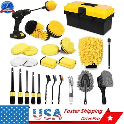 27PCS Car Detailing Gun Tools Kit Vehicle Auto Engine Wheel Washing Cleaning Set Foto 1 de 4