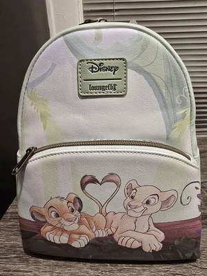 Mini Mochila Loungefly Disney El Rey León Nala y Simba Corazón NUEVA Foto 1 de 4