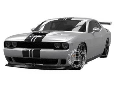 Calcomanía adhesiva de auto para Dodge Challenger Sport Racing a rayas capó techo cola parachoques Foto 1 de 4
