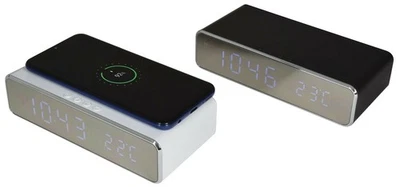 Digitaler Wecker Bettseitig Uhr Mit 5W Schnell Handy QI Drahtlose Lade Platte - Bild 1 von 4