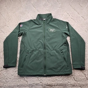 New York Jets Nike NFL On Field Apparel Jacket Mens XL Grid Fleece Full Zip Logo - Picture 1 of 15