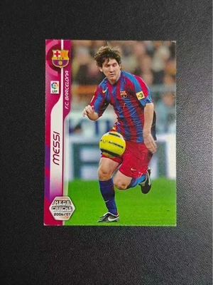 Tarjeta coleccionable de fútbol Lionel Messi 2006 Panini MegaCracks - Excelente estado Foto 1 de 2