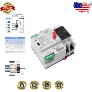 Mini Interrupteur de Transfert Automatique ATS 63A 220V Double Puissance pour Fiabilité Maison - Photo 1/8