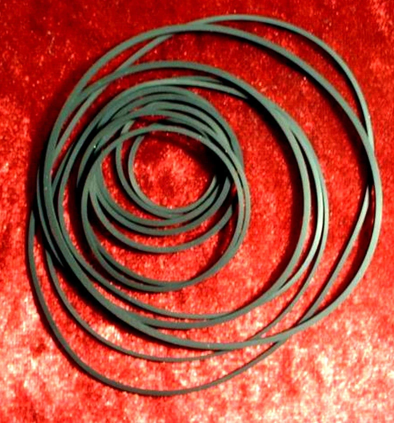 Larger Diameter Rubber Drive Belts / Bands Set of 12 for VCRs, Cassettes etc. - Image 1 of 1
