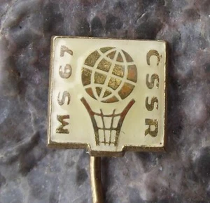 1967 FIBA Womens World Basketball Championships Czechoslovakia Pin Badge - Picture 1 of 4